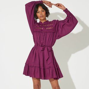 Musette Mini Dress | Aubergine
